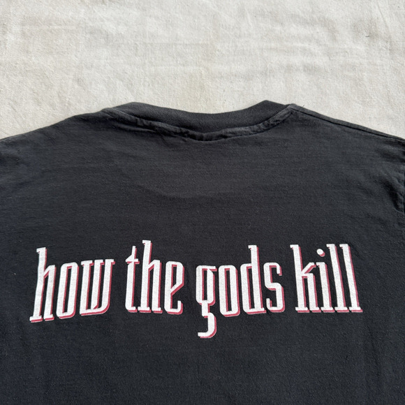 Vintage 90s Danzig III How The Gods Kill T Shirt L Black USA Metal Rock Misfits - Picture 5 of 5